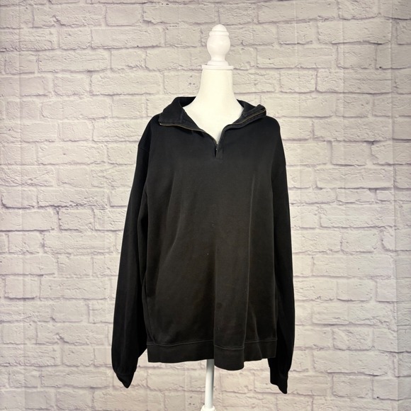 Cutter & Buck Other - Cutter & Buck Mens XL Roam‎ Recycled Black Quarter Zip Pullover Long Sleeve